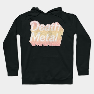 Death Metal // Cute Faded Pastel Design Hoodie